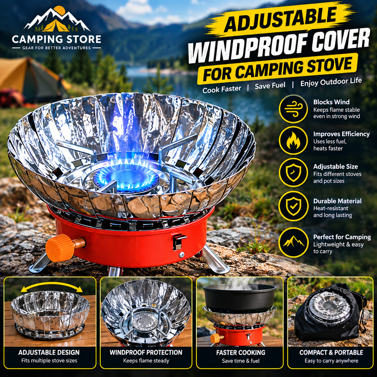 Outdoor Windproof Camping Stove