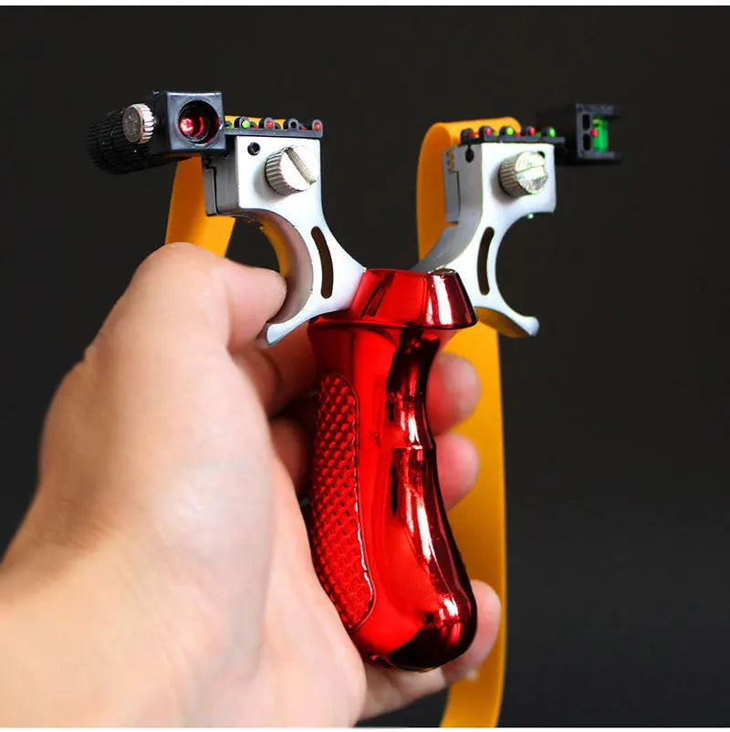Slingshot With Laser Sight
