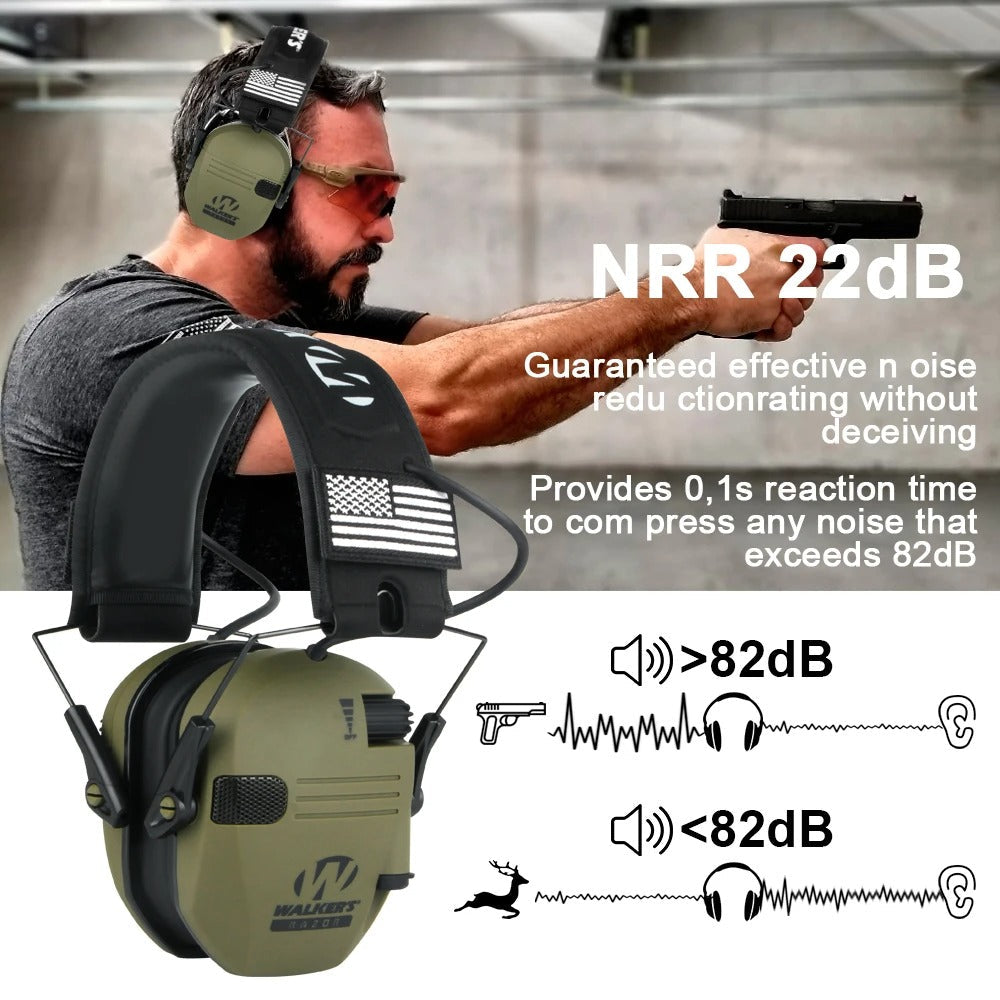WALKERS Tactical Anti-Noise Earmuff