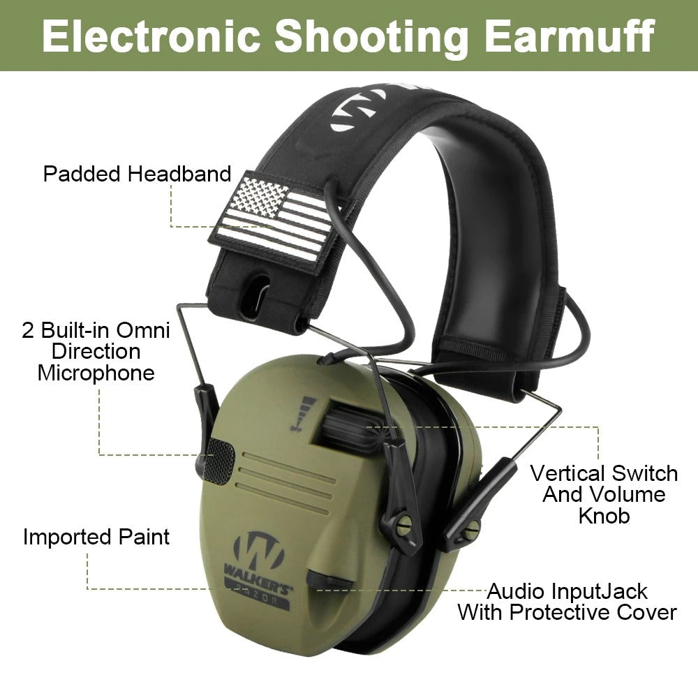 WALKERS Tactical Anti-Noise Earmuff