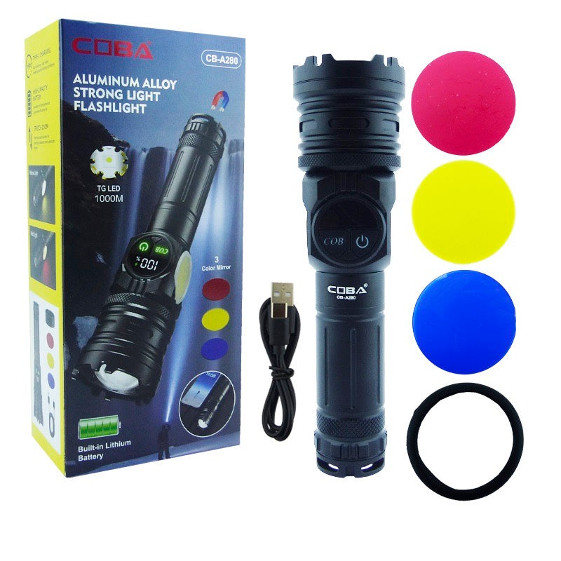 COBA Torch Model: CB-A280 with Build In Rechargeable Flashlight