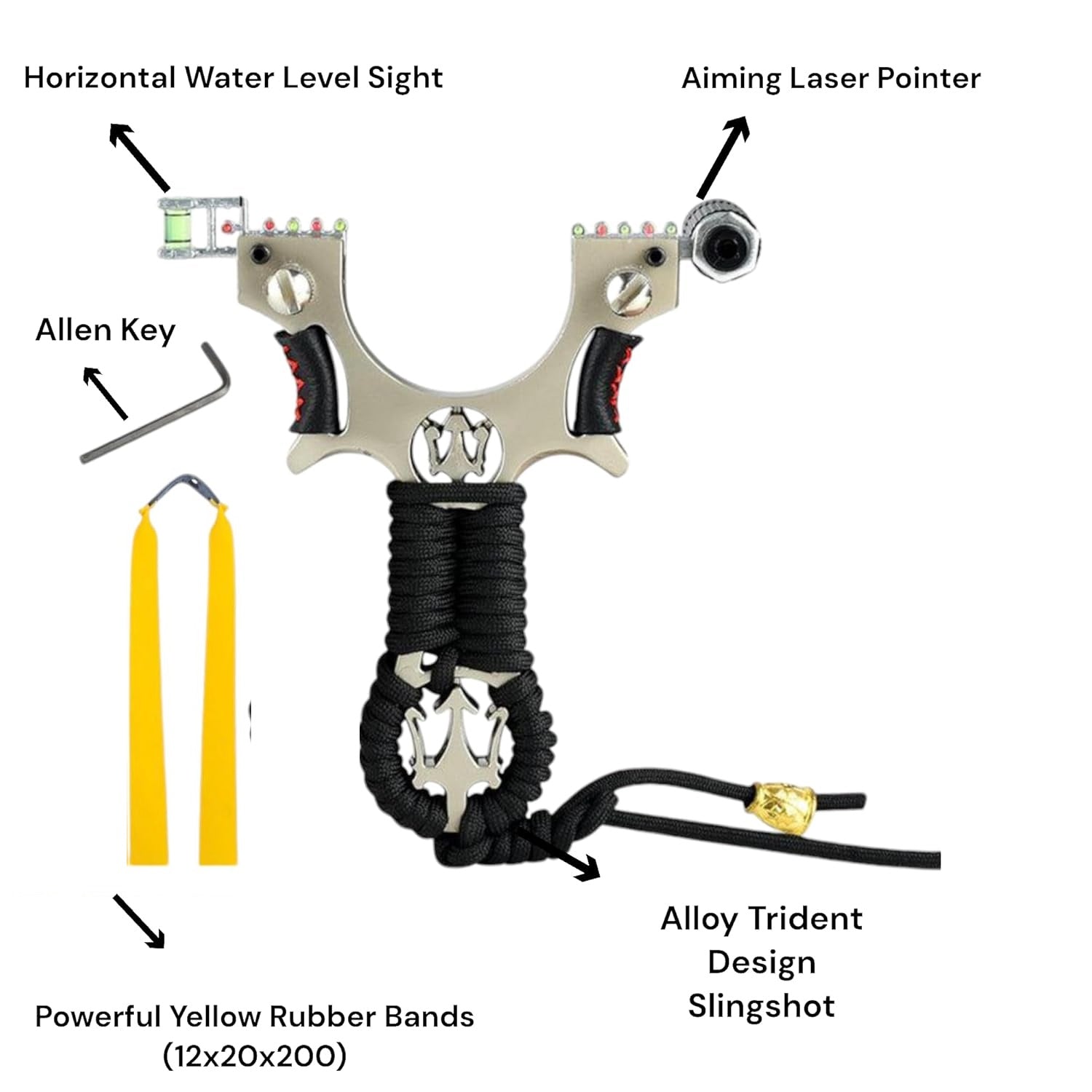 Laser Sight Slingshot Metal
