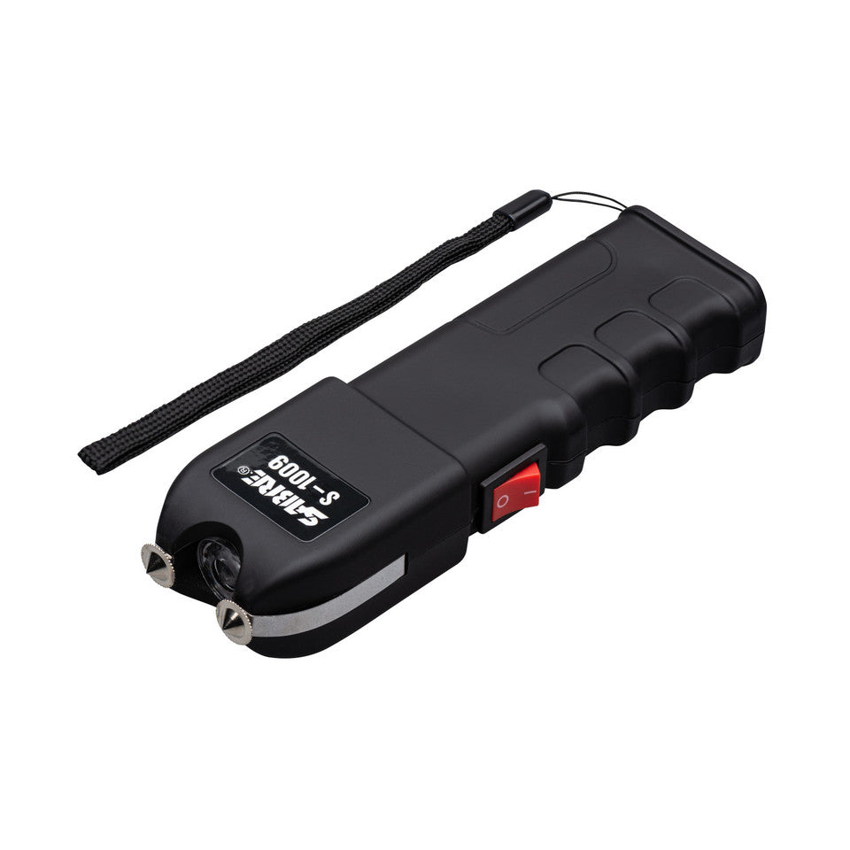 2-in-1 Stun Gun with Flashlight & Anti-Grab Bar Technology